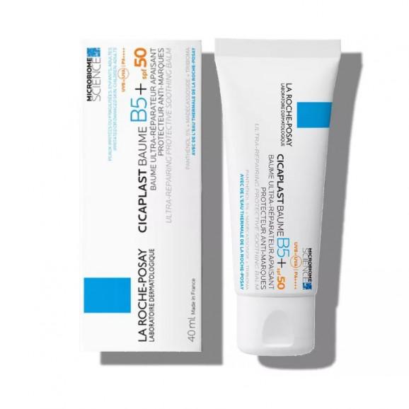 La Roche-Posay Cicaplast Baume B5+, regenerujący balsam kojący do twarzy i ciała przeciw przebarwieniom, SPF 50, 40 ml La Roche-Posay Cicaplast Baume B5+, regenerujący balsam kojący do twarzy i ciała przeciw przebarwieniom, SPF 50, 40 ml - zdjęcie produktu