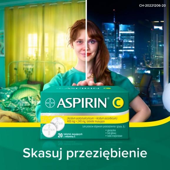 [31.03.2026] Aspirin C, 400 mg + 240 mg, tabletki musujące, 10 sztuk - zdjęcie produktu
