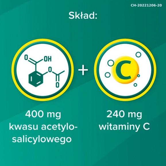 [31.03.2026] Aspirin C, 400 mg + 240 mg, tabletki musujące, 10 sztuk - zdjęcie produktu