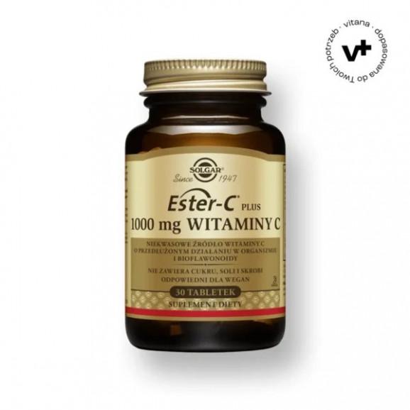 Solgar Ester-C Plus 1000 mg witamina C, 30 tabletek - zdjęcie produktu