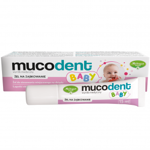Mucodent Baby, żel na ząbkowanie – wyrób medyczny (15 ml) - zdjęcie produktu
