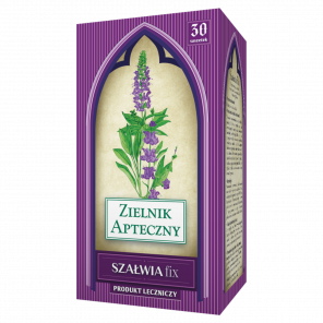 Szałwia fix, zioła do zaparzania na stany zapalne jamy ustnej, 30 saszetek - zdjęcie produktu