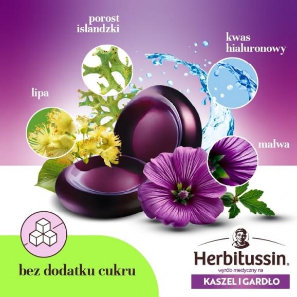 Herbitussin – Kaszel i Gardło pastylki nawilżające (24 sztuki) Herbitussin – Kaszel i Gardło pastylki nawilżające (24 sztuki) - zdjęcie produktu