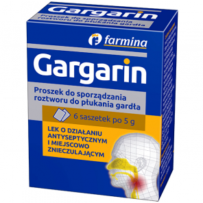 Gargarin – proszek do płukania gardła (6 saszetek po 5 g) - zdjęcie produktu