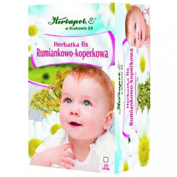 Herbatka rumiankowo-koperkowa Fix - Herbapol, 20 saszetek - zdjęcie produktu
