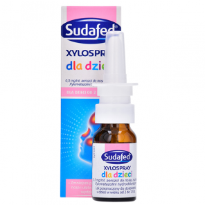 Sudafed XyloSpray dla dzieci, aerozol do nosa (0,5 mg/ml, 10 ml) - zdjęcie produktu