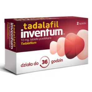 [31.03.2026] Tadalafil Inventum 10 mg – lek wspomagający erekcję (2 tabletki) - zdjęcie produktu