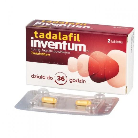 [31.03.2026] Tadalafil Inventum 10 mg – lek wspomagający erekcję (2 tabletki) - zdjęcie produktu