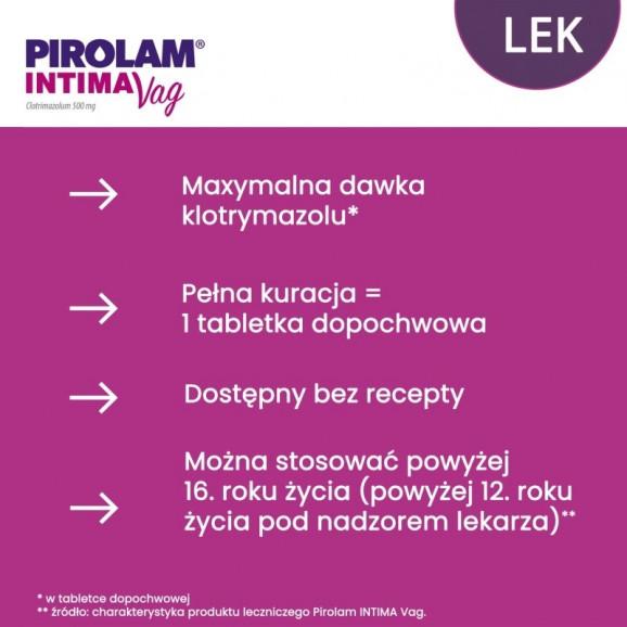 [31.03.2026] Pirolam Intima Vag 500 mg - tabletka dopochwowa - zdjęcie produktu