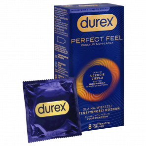 Durex Perfect Feel Premium Non-Latex prezerwatywy nielateksowe (8 sztuk) - zdjęcie produktu