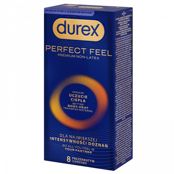 Durex Perfect Feel Premium Non-Latex prezerwatywy nielateksowe (8 sztuk) - zdjęcie produktu