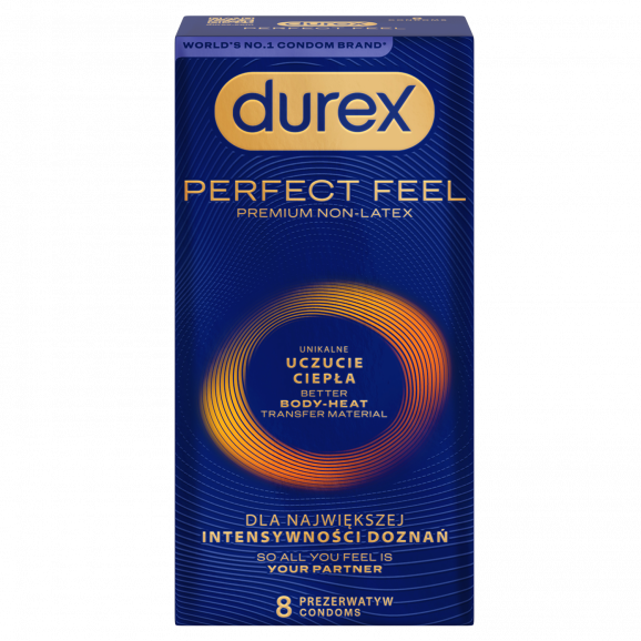 Durex Perfect Feel Premium Non-Latex prezerwatywy nielateksowe (8 sztuk) - zdjęcie produktu