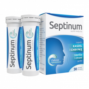 Septinum tabletki do ssania na ból gardła, bez cukru, 30 szt. - zdjęcie produktu