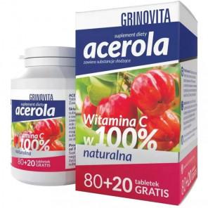 Acerola Grinovita Witamina C - 100 tabletek do ssania - zdjęcie produktu
