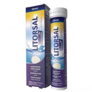 Zdrovit Litorsal Senior+ dla diabetyków (tabletki musujące, 20 sztuk) - zdjęcie produktu