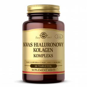 Solgar Kwas Hialuronowy Kolagen kompleks – suplement diety (30 tabletek) - zdjęcie produktu