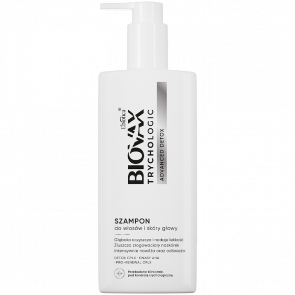 Biovax Trychologic Szampon do włosów i skóry głowy Advanced Detox (200 ml) Biovax Trychologic Szampon do włosów i skóry głowy Advanced Detox (200 ml) - zdjęcie produktu