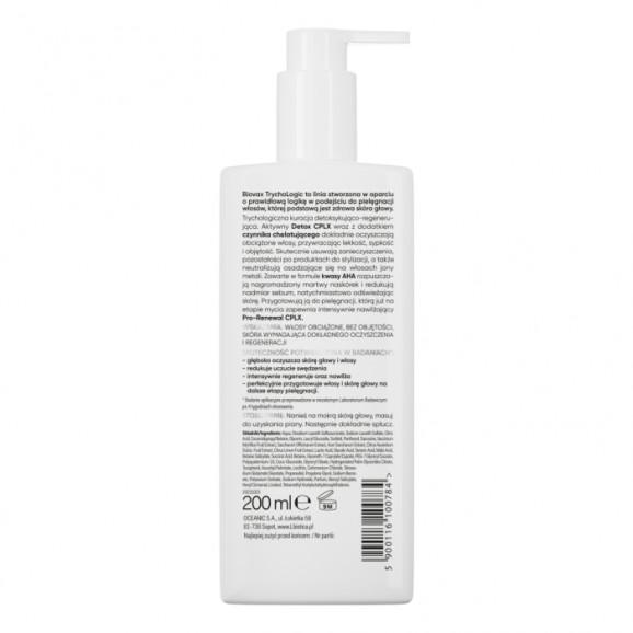Biovax Trychologic Szampon do włosów i skóry głowy Advanced Detox (200 ml) Biovax Trychologic Szampon do włosów i skóry głowy Advanced Detox (200 ml) - zdjęcie produktu
