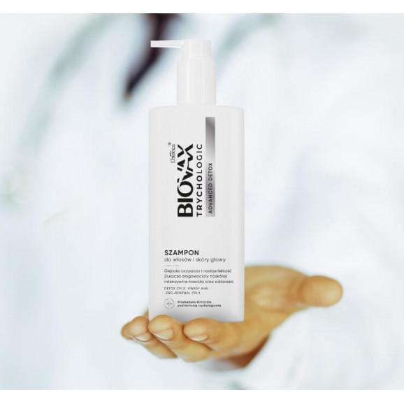 Biovax Trychologic Szampon do włosów i skóry głowy Advanced Detox (200 ml) Biovax Trychologic Szampon do włosów i skóry głowy Advanced Detox (200 ml) - zdjęcie produktu