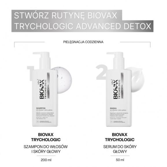 Biovax Trychologic Szampon do włosów i skóry głowy Advanced Detox (200 ml) Biovax Trychologic Szampon do włosów i skóry głowy Advanced Detox (200 ml) - zdjęcie produktu