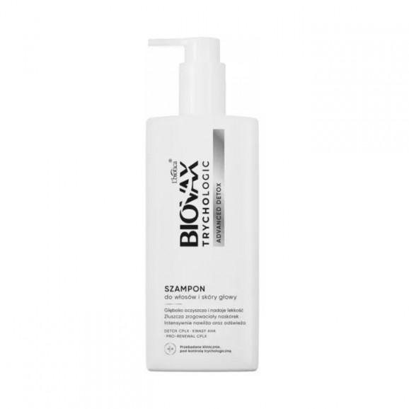 Biovax Trychologic Szampon do włosów i skóry głowy Advanced Detox (200 ml) Biovax Trychologic Szampon do włosów i skóry głowy Advanced Detox (200 ml) - zdjęcie produktu