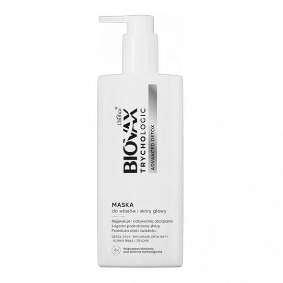 Biovax Trychologic Maska do włosów i skóry głowy Advanced Detox, 200 ml Biovax Trychologic Maska do włosów i skóry głowy Advanced Detox, 200 ml - zdjęcie produktu