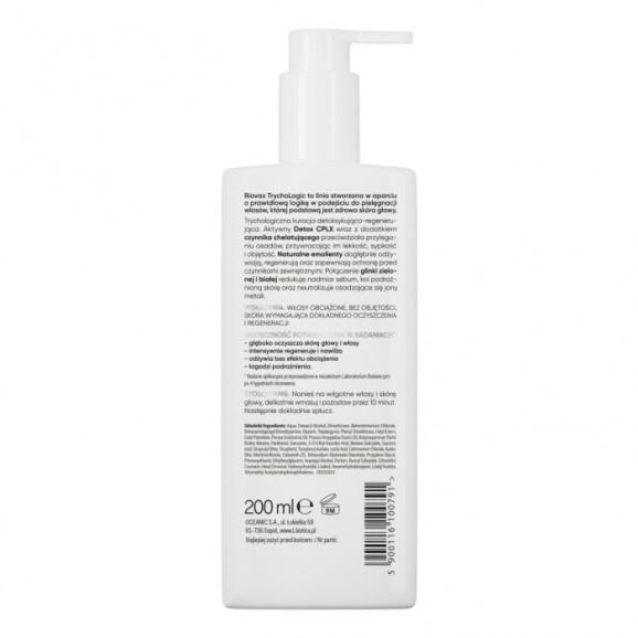 Biovax Trychologic Maska do włosów i skóry głowy Advanced Detox, 200 ml Biovax Trychologic Maska do włosów i skóry głowy Advanced Detox, 200 ml - zdjęcie produktu