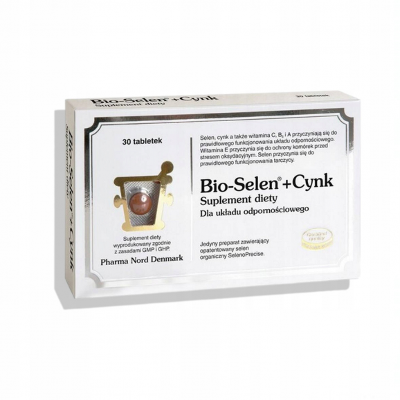 Pharma Nord Bio-Selen + Cynk – suplement diety (30 tabletek) Pharma Nord Bio-Selen + Cynk – suplement diety (30 tabletek) - zdjęcie produktu