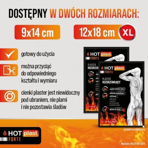 Hot Plast Forte – plaster rozgrzewający (9 x 14 cm) - zdjęcie produktu