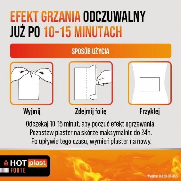 Hot Plast Forte – plaster rozgrzewający (9 x 14 cm) - zdjęcie produktu