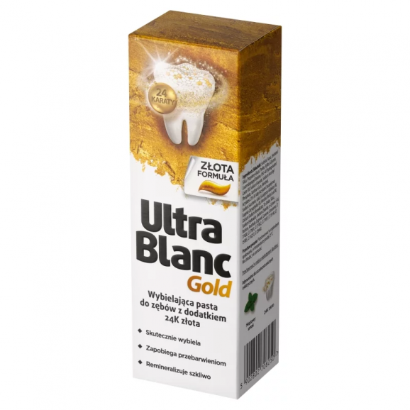 Ultrablanc Gold, Wybielająca pasta do zębów z dodatkiem 24k złota (75 ml) - zdjęcie produktu