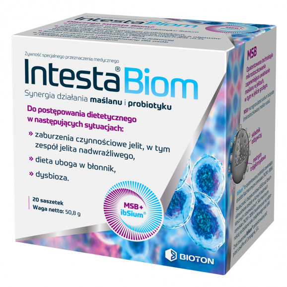 Intesta Biom – 20 saszetek (Żywność specjalnego przeznaczenia medycznego) Intesta Biom – 20 saszetek (Żywność specjalnego przeznaczenia medycznego) - zdjęcie produktu