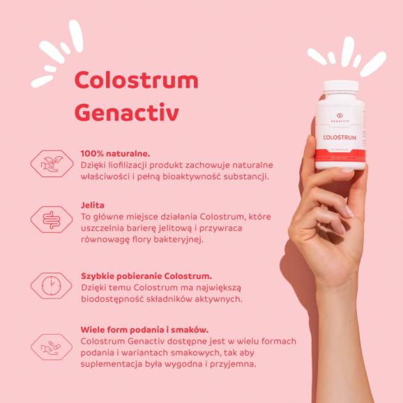 Colostrum Genactiv – suplement diety (120 kapsułek) Colostrum Genactiv – suplement diety (120 kapsułek) - zdjęcie produktu