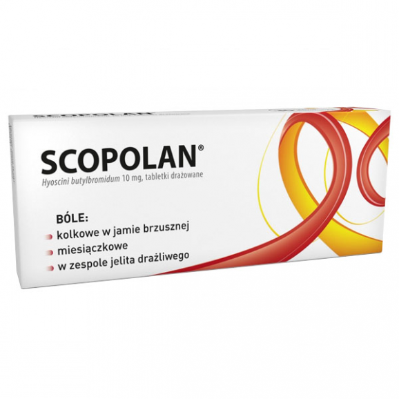 Scopolan 10 mg – tabletki drażowane (30 szt.) - zdjęcie produktu