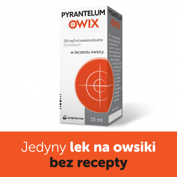 Pyrantelum, (250 mg / 5 ml), zawiesina doustna, 3 x 15 ml - zdjęcie produktu