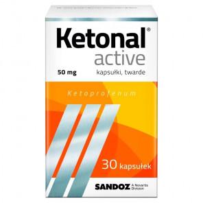 Ketonal Active 50 mg – lek przeciwbólowy (30 kapsułek twardych) - zdjęcie produktu