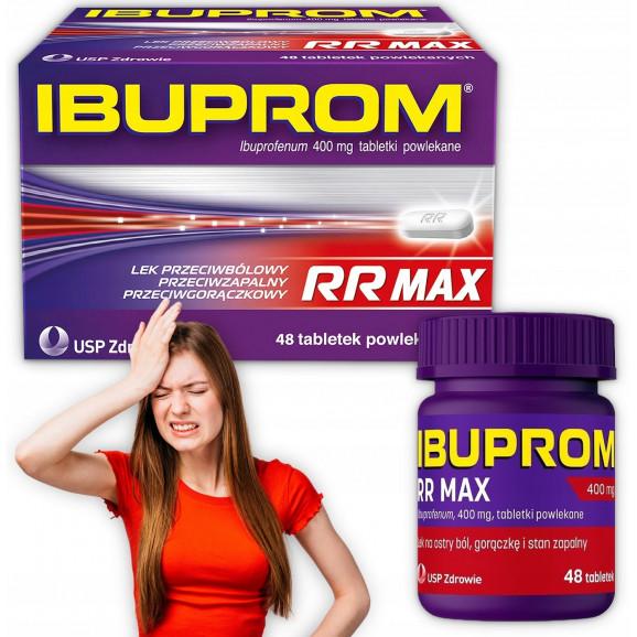Ibuprom RR Max 400 mg, 2 x 48 tabletek - zdjęcie produktu