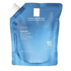 La Roche-Posay Lipikar, delikatny żel myjący do twarzy i ciała, skóra wrażliwa, zapas, 400 ml - zdjęcie produktu