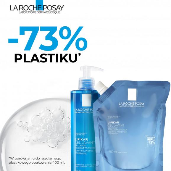 La Roche-Posay Lipikar, delikatny żel myjący do twarzy i ciała, skóra wrażliwa, zapas, 400 ml - zdjęcie produktu