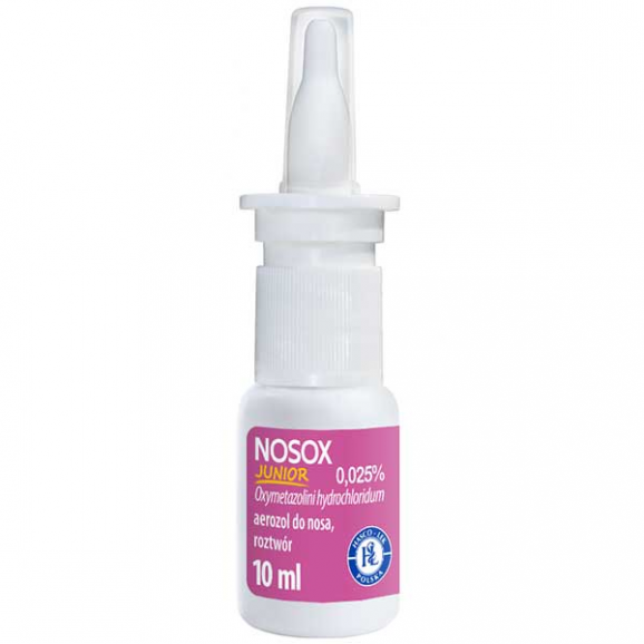 Nosox Junior aerozol do nosa 0,025% (10 ml) - zdjęcie produktu