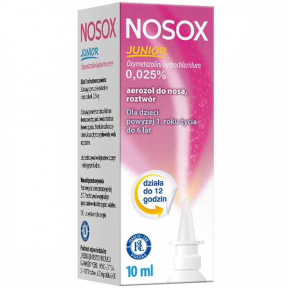 Nosox Junior aerozol do nosa 0,025% (10 ml) - zdjęcie produktu