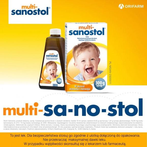 Multi-Sanostol syrop dla dzieci powyżej 1 roku (300 g) - zdjęcie produktu