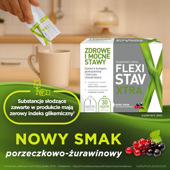 FlexiStav Xtra, zdrowe i mocne stawy, proszek, 30 saszetek - zdjęcie produktu