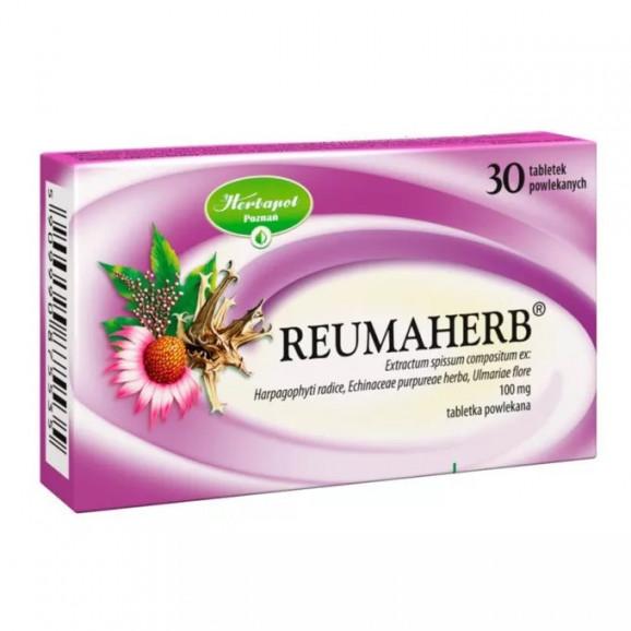 Reumaherb 100 mg, 30 tabletek powlekanych Reumaherb 100 mg, 30 tabletek powlekanych - zdjęcie produktu