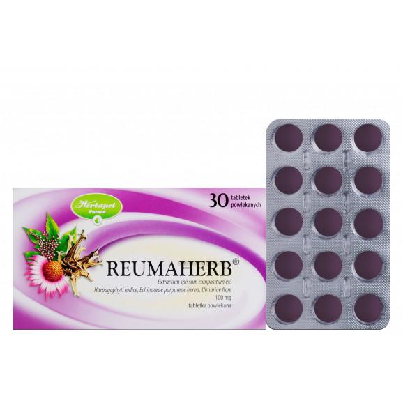 Reumaherb 100 mg, 30 tabletek powlekanych Reumaherb 100 mg, 30 tabletek powlekanych - zdjęcie produktu