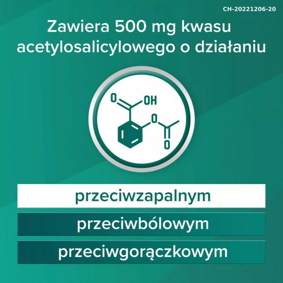 Aspirin 500 mg 10 tabl. – niesteroidowy lek przeciwzapalny - zdjęcie produktu