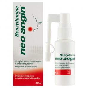 Benzydamine Neo-Angin 1,5 mg/ml – aerozol do gardła (30 ml) - zdjęcie produktu