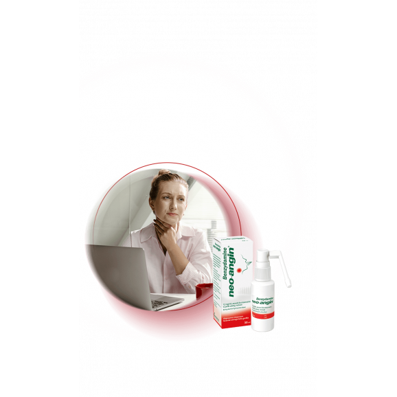 Benzydamine Neo-Angin 1,5 mg/ml – aerozol do gardła (30 ml) Benzydamine Neo-Angin 1,5 mg/ml – aerozol do gardła (30 ml) - zdjęcie produktu