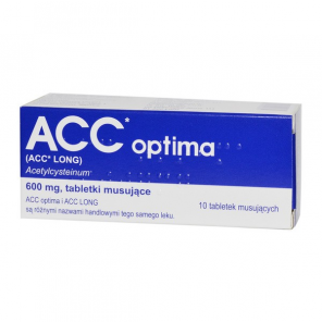 ACC Optima 600 mg – 10 tabletek musujących - zdjęcie produktu