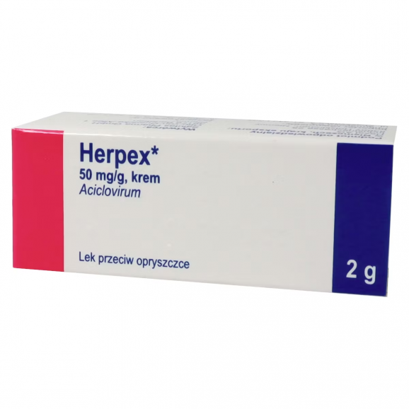 Herpex krem 50 mg/g, 2 g Herpex krem 50 mg/g, 2 g - zdjęcie produktu